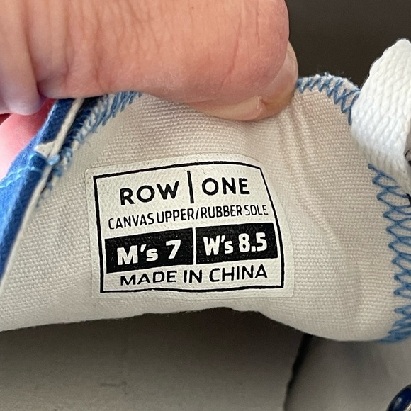 Row One Kansas City Royals KC logo sneakers lace up Men 7 Women's 8.5  Unisex - Picture 7 of 15